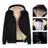 Chaquetas de hombre espesar gran ocio sudadera con capucha abrigo suave chaqueta de invierno bolsillos para citas 221124