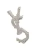 Stil Lüks Marka Tasarımcı Mektup Pimleri Broşlar Kadın Altın Gümüş Crysatl İnci Rhinestone Cape Tocle Broş Takım Pin Düğün Partisi Jewerlry Accessories1