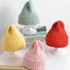 Hiver bébé filles doux bonbons couleurs bonnet à tricoter garçons enfants belle doux extérieur chaud chapeau enfants mode chapeau