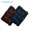 Auto COOLCOLD 17 zoll Gaming Laptop Kühler Sechs Lüfter Led-bildschirm Zwei USB Port 2600RPM Laptop Cooling Pad Notebook stehen Für Laptop