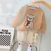 春の男の子の服セット幼児幼児長袖Tシャツパンツかわいいベアキッズカジュアルスポーツウェア衣装子供服