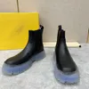 2023 hombre diseñador de lujo hombres botas para hombre Botines Moda Otoño invierno tacón alto plataforma corta botines de cuero real -E285