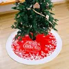 Decorazioni natalizie Gonne per albero Gonna rossa Decorazione inferiore Tappeto con renne