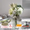 Dekorativa blommor Konstgjord dekoration Fake Plastic Dandelion Buquets For Party Table Decor Flower Arrangement Bulk Home