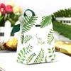 Opakowanie prezentów 20/50PCS Europejskie kreatywne ślubne pudełko cukierki zielone liście papierowe czekoladki opakowanie imprezowe Przyjęcie Przykłada dekoracja