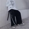 Calça masculina masculino masculino jogador 2022 Hip Hop Techwear masculino de streetwear japonês harém de joia de corrida de harém para
