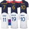 2022- 2023 Benzema Mbappe Soccer Jerseys Player Version Griezmann Pogba 22 /23 French Coupe du Monde National Team Francia Giroud Fans Kante Football Shirts