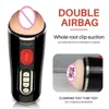 Jouets sexuels masseur Leten mâle aspiration sous vide masturbation tasse automatique sucer double airbags réaliste vagin machine jouets pour hommes 18