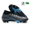 2023 Fußballschuhe Designer-Turnschuhe Schwarz Weiß Anthrazit Laser Tiefrot Glaube Südkorea Rosa Stollen Fußball Mercury Super Fly 7 Elite FG Herren-Turnschuhe