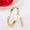 Fashiol Bracciali love bangle chiodo braccialetto gioielli in acciaio inossidabile titanio oro argento sterling femminile crimine bomboniere designer e borsa di velluto di bracciale stile