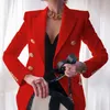 Women's Suits 2022 Women Coat Blazer Female Autumn Winter Long Sleeve Double Breasted Suit Jacket Casual Traje