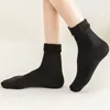 Socks Hosiery 6 PairsLot Winter Warm Solid Women Thicken Thermal Wool Cashmere Black Skin Seamless Snow Velvet Unisex Sox 221124