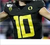 Fotbollströjor Anpassade Oregon Ducks Football Jersey Marcus Mariota CJ Verdell Justin Herbert Travis Dye Johnny Johnson III Jacob Breeland Mycah Pittman