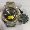 20 Style 904L Stalowa zegarek dla mężczyzn 41 mm Sapphire 18K żółte złoto Wimbledon Grey Dila Flezel Bezel Dwucie Bransoletka V12 Zielona niebieska szampan Cal.2813 Męskie zegarki