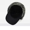 Berets Design Multi-function Winter Warm Men Women Solid Faux Fur EarHat Windproof Cap Ski Trooper Fashion Accessories