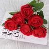 Fiori decorativi 51 cm Flanella Rosa Vaso per la casa Disposizione dei fiori Decorazione San Valentino Regalo eterno Fai da te Vacanza creativa Falso