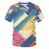 Herren T-Shirts Shirt Männer/Frauen Graffiti Kunst Malerei 3D Gedruckt Mode Männer T-shirts Casual Oansatz Tops Streetwear Trending Tees