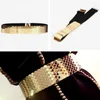 Riemen 1 pc's pailletten vrouwen brede tailleband elastisch glanzende spiegel cummerbund jurk jurk decor prachtige mode metalen taille riem