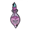 Brosches Magic Luck Potion Bottle Emamel Pin Witch Accessories Gift