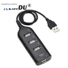 Voiture allume-cigare séparateur USB 2.0 haute vitesse 4 ports Hub adaptateur de prise pour PC ordinateur bureau maison téléphone Auto