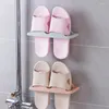 Clothing Storage Rack Shoe Household Bathroom Simple Paste Type Three-Dimensional Wall-Mounted