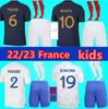2022 -2023 BENZEMA MBAPPE voetbalshirts speler versie GRIEZMANN POGBA 22/23 Franse Coupe du monde nationale team francia GIROUD fans KANTE voetbalshirts