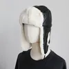 Chapéus de inverno para mulheres para mulheres chapéu de bombardeiro com tanques de cabines punhar ushanka snow shiing tap woman russo