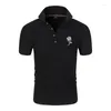 Men's Polos Classic Rose Print Shirt Fashion T-shirt Polo Cotton Casual Sweatshirt Itself Clothing