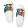 Custom Home pvc soft bottom floor beach men and women couples multi color white home slippers b11 size 36-45