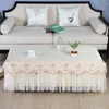 Table Cloth Rectangle Lace Tablecloth Tea Wedding Home Partty Dinner Cover Europe Tulle Floral Skirt