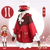 Costume a tema Gioco Genshin Impact Cosplay Klee Parrucca con cappello Set completo Cute Loli Dress Hair Backpack 221124