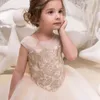 2023 Flower Girls Dresses Dubai Style Daughter Toddler Pretty Kids Pageant Formal First Holy Communion Gown For Country Garden Church