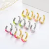 Orecchini posteriori Poulisa Bella mini clip smaltata multicolore per le donne Regalo per feste Semplice cartilagine Gioielli di moda Non-Piercing