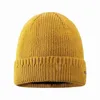 DIY autumn and winter solid color knitted bucket hat personalized design custom LOGO skull beanie men and women team can wear R6