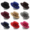 Berets Wool Women Flat Homburg Fedpra Hat na zimową jesień Elegancki łódź z pieprzowego ciasta z punkowym paskiem tocados Invitada boda