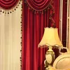 Curtain Luxury Elegant Velvet Blackout Shading Curtains Never Fading Cracking Peeling Or Flaking Prevents UV Ray Room Darkening