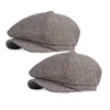 3/2/1pcs boinas lana boina masculina macho británico reto hat artista casual sboy femenino o invernal calidad original