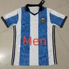 Maglia da calcio Argentina 2022-23 di qualità tailandese 10 Lionel''messi 11 Angel Di Maria 9 Julian Aarez 21 Paulo Dybala 5 Leandro Paredes 7