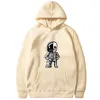 2023 Designer Men Womens Casual Hoodies Fashion Funny Astronaut Printing Sweatshirts Couples Stand Collar Zipper Hoodie Size Asian Size S-3XL