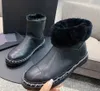 Winter Schneestiefel runde Zehen Frauen Bootkette Dekor Knöchelstiefel Slip-on Mode Wildleder Schuhe Frau Botas Mujer