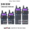 Walkie Talkie 4pcs Baofeng UV 5R 2 Way Ham Radio UV-5R 5W 8W 1800MAH و 3800MAH VHF UHF Dual Band UV5R للصيد 82 16 9R