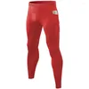 Calça masculina de seca rápida masculino de fitness elástico rígido treinamento de esportes respiráveis ​​suor de suor com bolsos 11322