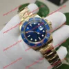 Relógio masculino de alta qualidade 2813 Sports Sport Automatic Mechanical Watch M116618 40mm Blue Dial Beliscel Gold Aço inoxidável Strapwatch de pulseira 116610 126610 Relógios