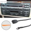 2pcs/Set 3,5 mm Auto -Aux im Eingangsschnittstellenadapter für BMW E39 E53 x5 E46 MP3 -Radio -Kabel -Empfänger Ersatzzubehör