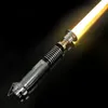 LED Rave Toy LGT miecz świetlny Luke Sabre Force ciężki pojedynek Nieskończony kolor zmieniający się z Mulit dźwięk czcionki wrażliwe gładkie huśtawka 230322