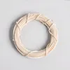 Decorative Flowers 8-25cm White Rattan Ring Artificial Garland Dried Flower Frame For Christmas Easter Home Wedding Decor DIY Floral Wreaths