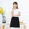 Aprons Apron Solid Color Short Half Unisex Waist El Server Waiter Working Supplies Household Cleaning Tools