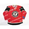 تلبس هوكي الكلية Nik1 تخصيص QMJHL Quebec Remparts Mens Womens Kids Red White Hockey Cheap Cheap Cut Top J4189221