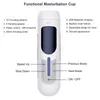 Juguetes sexuales masajeador taza de avión para hombres Real Vaginal automático telescópico calefacción masturbador máquina de succión al vacío juguete para adultos 18