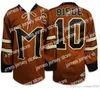 College Hockey trägt Nik1 #10 Biebe Mystery Alaska Movie Hockey-Trikots Herren SlapShot Biebe-Trikot S-XXXL, akzeptieren individuelle Namen und Nummern